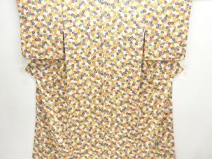 菊模様小紋着物